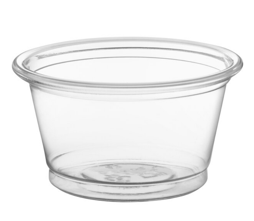 Watson Distributing 0.75-1 Oz Portion Cup Lid Clear Plastic 2500/Case
