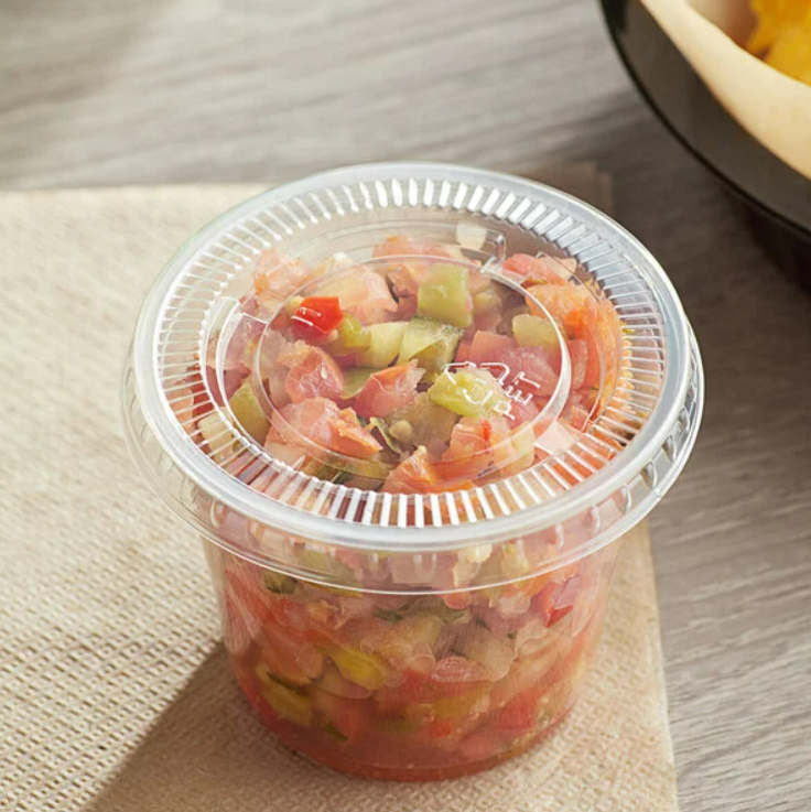 Watson Distributing 3.25-4 Oz Portion Cup Lid Clear Pp 2500/Case