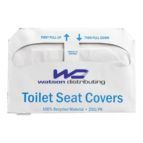 Watson Distributing White Half-Fold Toilet Seat Cover 5000/Case