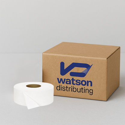 Watson Distributing Jumbo 2 Ply Bath Tissue 3.3" X 1000' 12 Rolls/Case