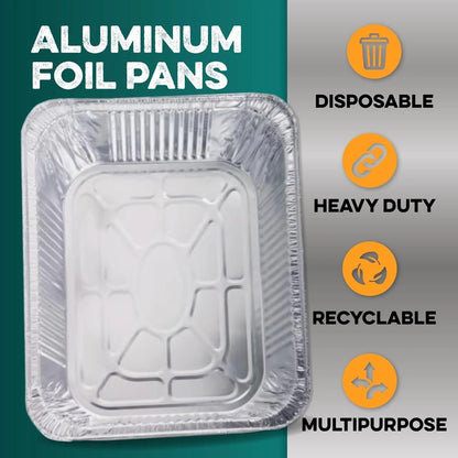 Watson Distributing Half Size Foil Steam Table Pan Deep 2-9/16" Depth 100/Case