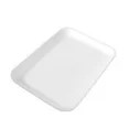 Watson Distributing #2S White Foam  Meat Tray 8.25" x 5.75" x 0.5" 500/Case