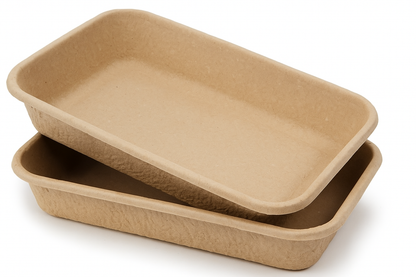 Watson Distributing 12" X 16" Molded Fiber/Pulp Rectangle Tray 100/Case