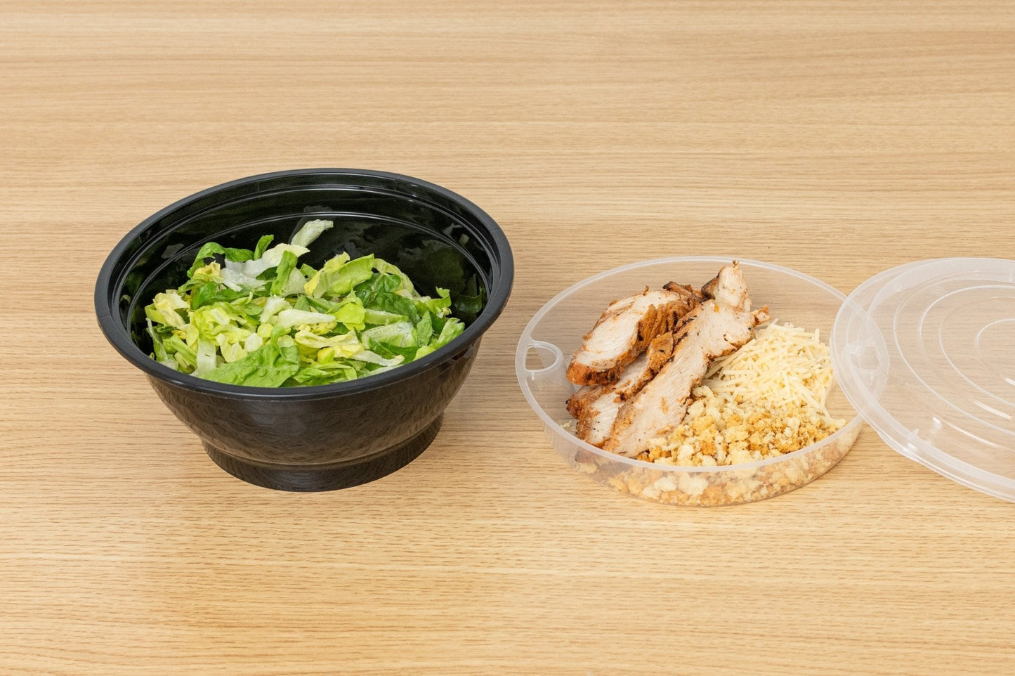 BUNDLE: 50oz Microwaveable Noodle Bowl with Insert and Lid, White, 240 Sets