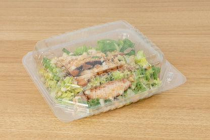 Clear Hinged PS Container, 8" x 8" 3in Tall, 200pc