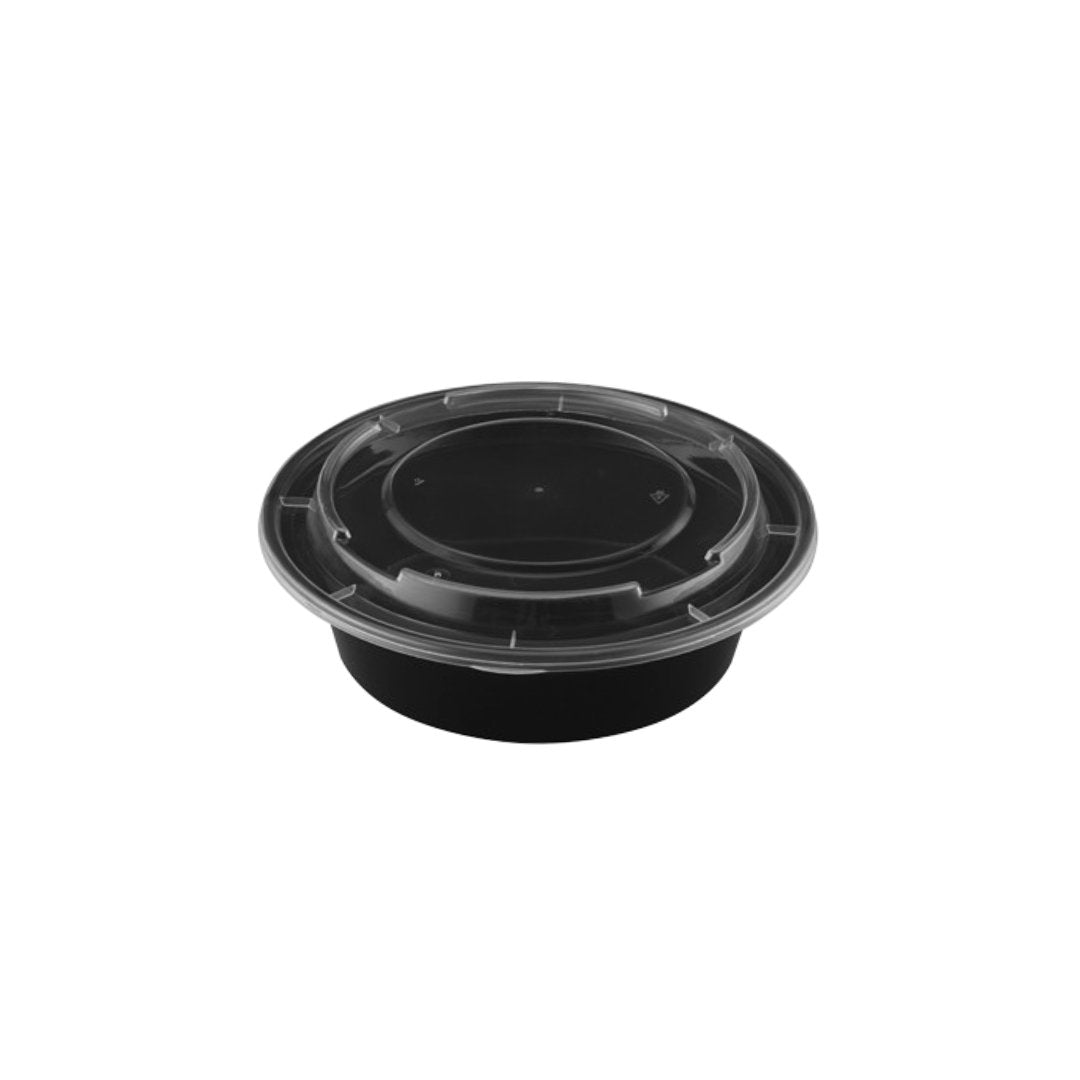 Containers with Lids, 24oz, Round, 150 Sets