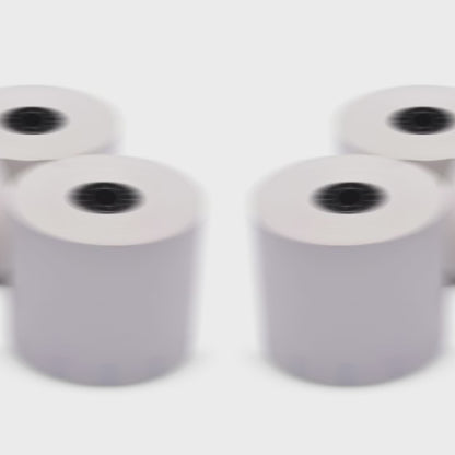 80 mm x 375 ft Iconex Sticky Media Ultra-Lite, 12 per Carton, 55 GSM Facestock, 100 mm OD, 1 in Sense Mark Repeat