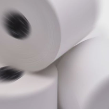 58 mm x 270 ft Iconex Sticky Media™ Bag Label, 12 per Carton, 80 GSM Facestock, 100 mm OD, Sense Mark